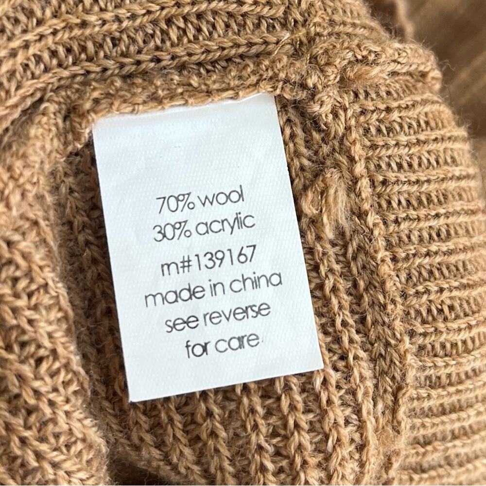 27 Miles Malibu Wrap Ribbed Knit Wool Sweater - Picture 5 of 6